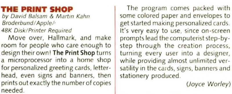 A Tongue-in-Cheek Look Back at Broderbund’s ‘The Print Shop’