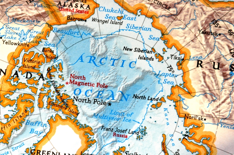 The Magnetic North Pole Is Drifting Across the Arctic Toward Siberia