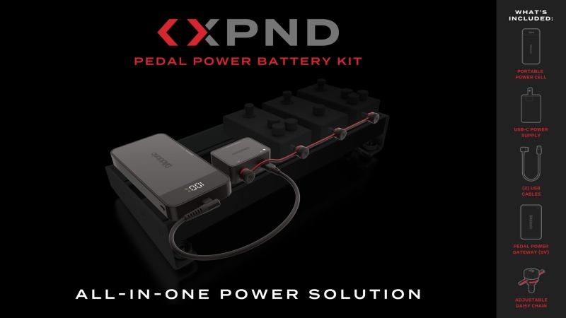 D’Addario Unveils XPND Pedal Power Battery Kit & New Pedalboard Power Solutions