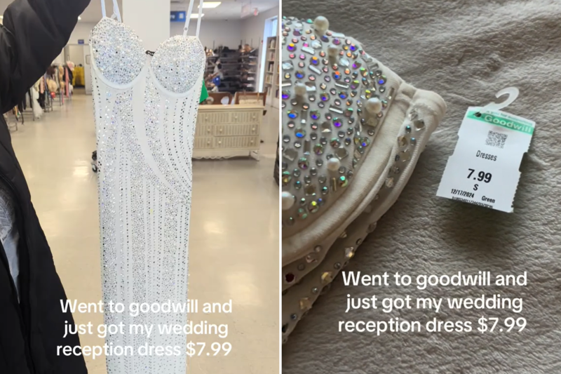 Bride Visits Thrift Store, Can’t Believe What She Finds for Just $8