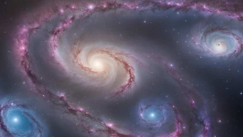 Uncommon string of ‘cosmic pearls’ dance together in deep space