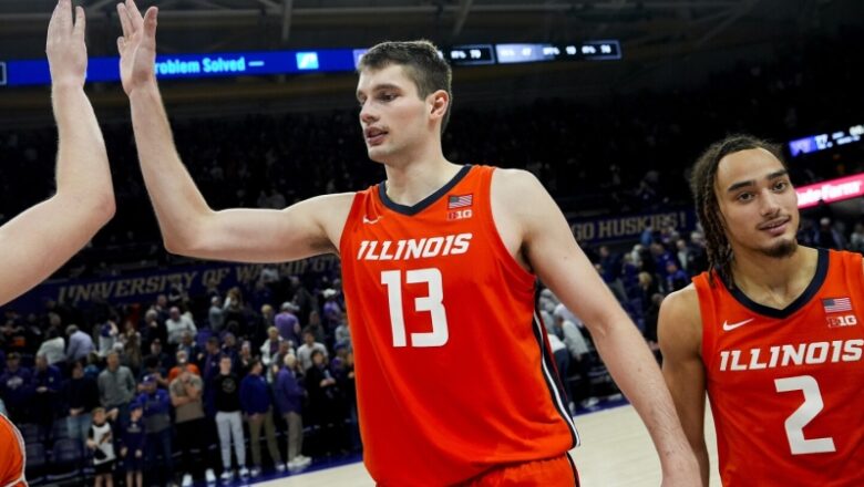 Jakucionis makes tiebreaking basket as No. 22 Illinois edges Washington 81-77