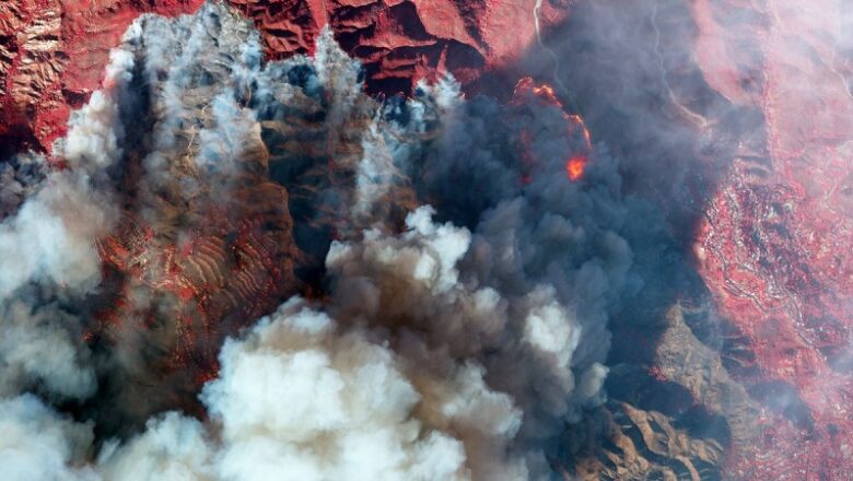 Destruction of raving Los Angeles fires noticeable from area in satellite images