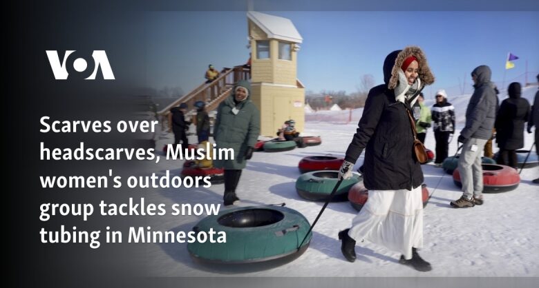 Headscarfs over headscarves, Muslim females’s outdoors group takes on snow tubing in Minnesota