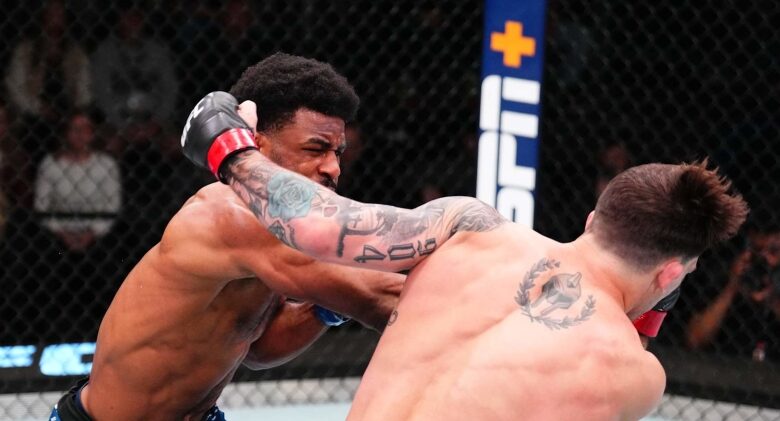 <aVideo: Jacobe Smith Records Huge Knockout Win in UFC Debut vs. Preston Parsons