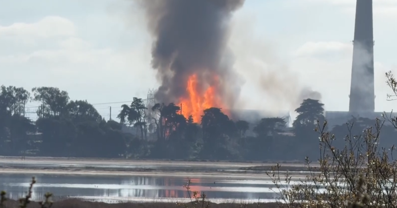 Moss Landing lithium battery center fire continues to burn, evacuations raised