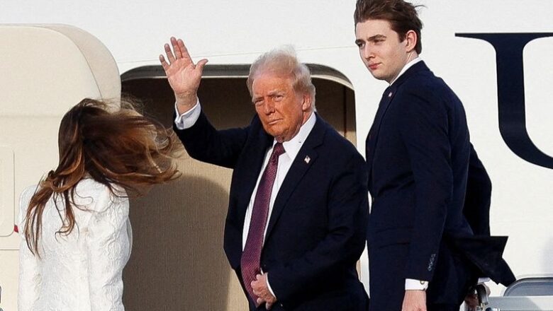 Trump flies on Air Force aircraft to Washington as Biden adheres to custom