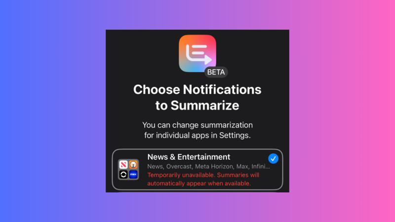 Apple’s Latest iOS Beta Quietly Kills AI News Notifications