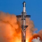 See SpaceX rocket take off over Grand Turk island in significant stream of fire and smoke